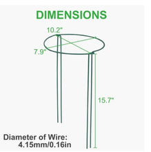 Lade das Bild in den Galerie-Viewer, Support Frame Plant Support Rod Green Garden Plant Support Ring Plant Stand - stancevita
