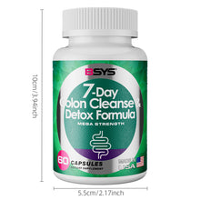 Lade das Bild in den Galerie-Viewer, BSYS 7 Day Colon Cleanse &amp; Detox Formula 60&#39;s - stancevita
