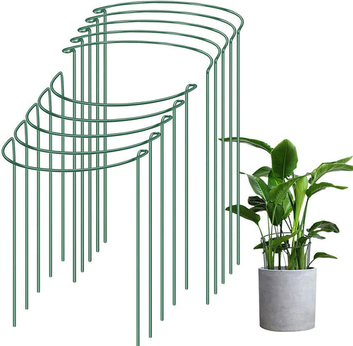 Support Frame Plant Support Rod Green Garden Plant Support Ring Plant Stand - stancevita