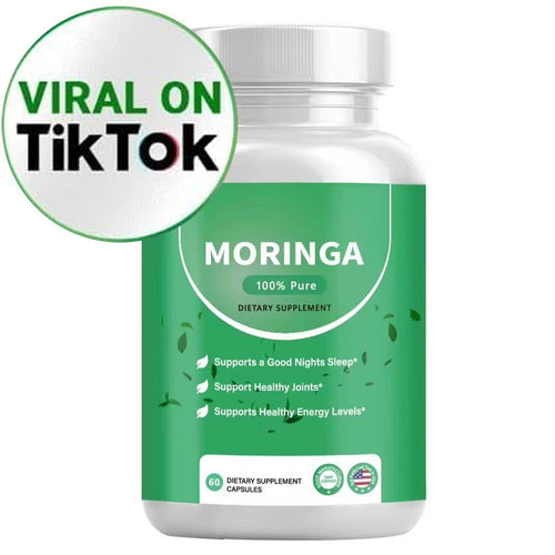 Moringa Capsules, Pura Moringa Leaf Energy, Metabolism & Immune Support, Healthcare Supplement & Vitamins 60pcs Dietary Supplement Capsules - stancevita